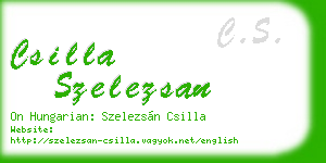 csilla szelezsan business card